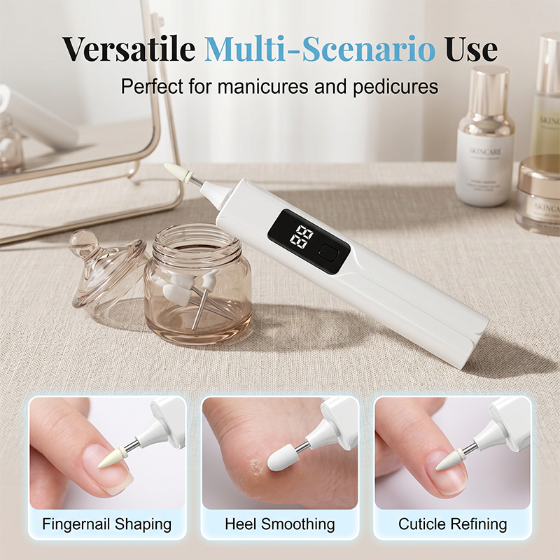 📢 LIMITED TIME 49% OFF! 💅 Professional Electric Nail Drill Kit – Callus Removal, Interchangeable Heads & Smart LED Display ✨