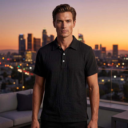 🎉 LIMITED TIME 49% OFF! 👔 Men's Linen Casual Breathable Short Sleeve Collared Shirt – Ultra-Light Premium Fabric & Exquisite Craftsmanship 🌿