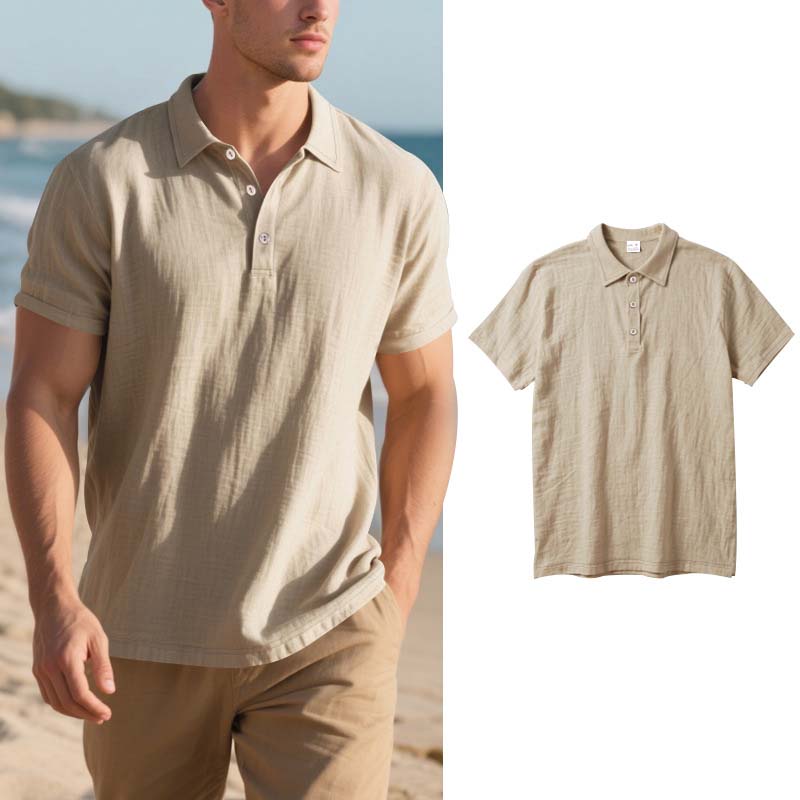 🎉 LIMITED TIME 49% OFF! 👔 Men's Linen Casual Breathable Short Sleeve Collared Shirt – Ultra-Light Premium Fabric & Exquisite Craftsmanship 🌿