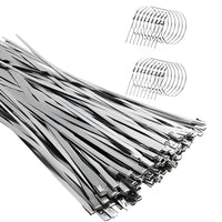 📢📢49% OFF !! ⏰Heavy-Duty Self-Locking Stainless Steel Cable Ties