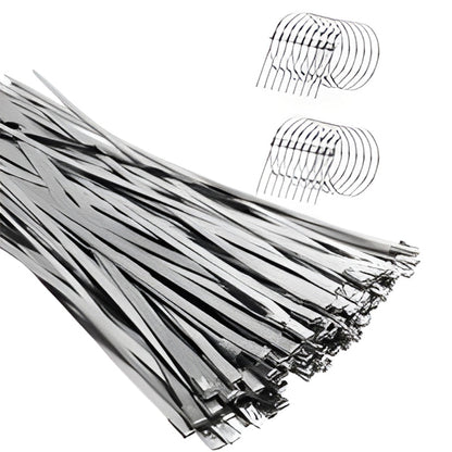 📢📢49% OFF !! ⏰Heavy-Duty Self-Locking Stainless Steel Cable Ties