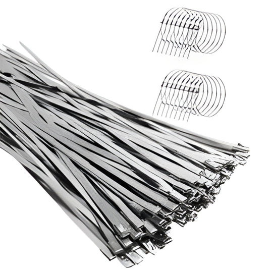 📢📢49% OFF !! ⏰Heavy-Duty Self-Locking Stainless Steel Cable Ties