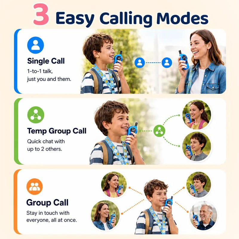 📻 49% OFF NOW! 🔋 Rechargeable Walkie Talkies for Kids – 3km range & clear sound – Perfect for outdoor play or secret missions – easy and fun 👦👧✨🎒