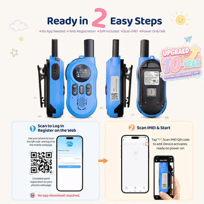 📻 49% OFF NOW! 🔋 Rechargeable Walkie Talkies for Kids – 3km range & clear sound – Perfect for outdoor play or secret missions – easy and fun 👦👧✨🎒