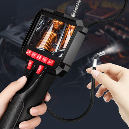 🔧 49% OFF NOW! 📹 6mm Handheld Automotive Endoscope – Articulating Camera, HD Monitor, LED Illumination & Semi-Rigid Cable for Precision Inspection ✨