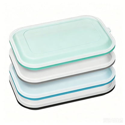 🎉 2026 Sale — Over 26,000 Sold! 💞 Portable Food Grade Silicone Lunch Box – Fresh & Clean 🌸