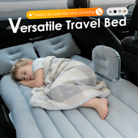 📢📢49% OFF !! ⏰Inflatable Car Air Mattress Travel Bed