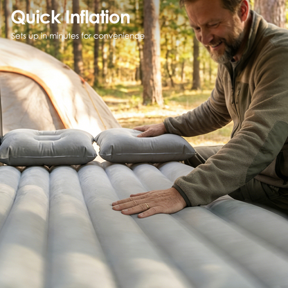 📢📢49% OFF !! ⏰Inflatable Car Air Mattress Travel Bed