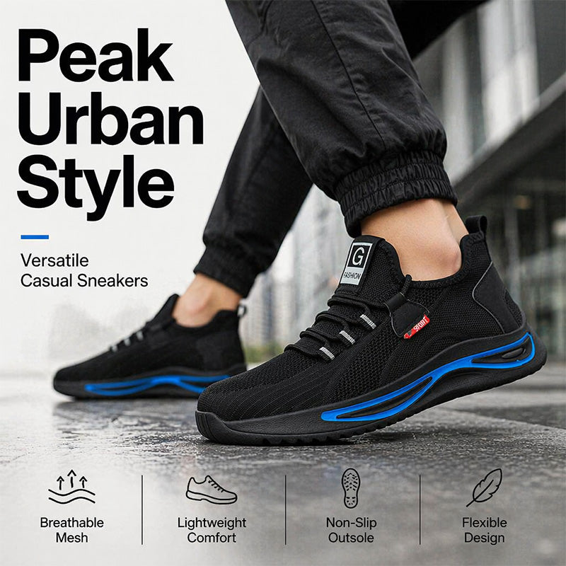 🏆Men Steel Toe Safety Shoes Breathable Work Sneakers