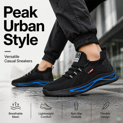 🏆Men Steel Toe Safety Shoes Breathable Work Sneakers