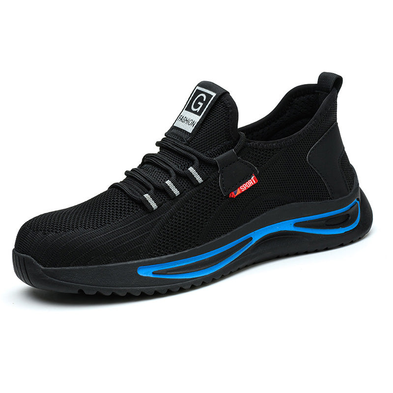 🏆Men Steel Toe Safety Shoes Breathable Work Sneakers