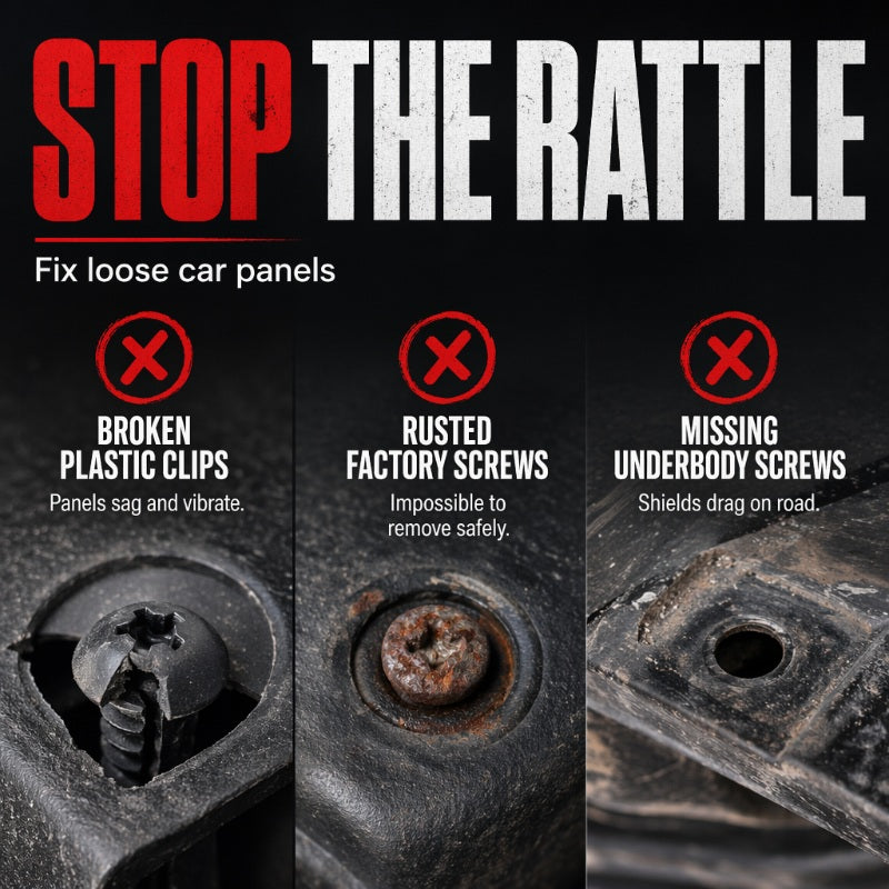 🔩 49% OFF NOW! 🚗 Universal Car Metal U-Type Clips & Screws Set – Heavy-duty, rust-resistant & versatile sizes – Perfect for auto trim, panels & interior repairs 🔧