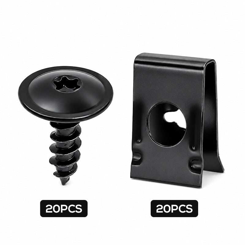 🔩 49% OFF NOW! 🚗 Universal Car Metal U-Type Clips & Screws Set – Heavy-duty, rust-resistant & versatile sizes – Perfect for auto trim, panels & interior repairs 🔧