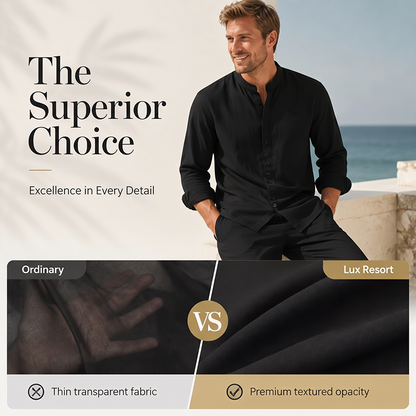 ⏳ LIMITED TIME 49% OFF! 🔥 Men's Minimalist Casual Shirt and Pants Set – Breathable Blend & Stylish Button Detail ☀️