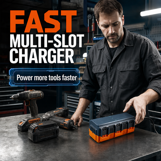 🔥 51% OFF on selected products🎉Multi-Slot Lithium Battery Fast Charger