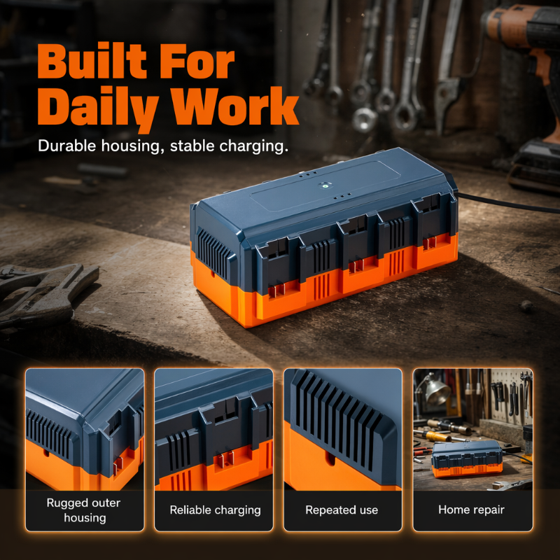🔥 51% OFF on selected products🎉Multi-Slot Lithium Battery Fast Charger