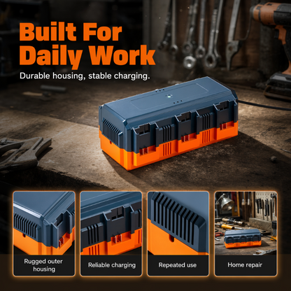 🔥 51% OFF on selected products🎉Multi-Slot Lithium Battery Fast Charger