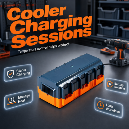 🔥 51% OFF on selected products🎉Multi-Slot Lithium Battery Fast Charger