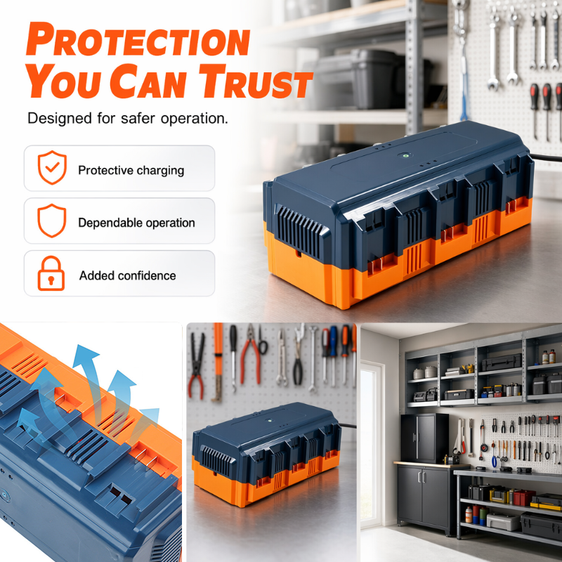 🔥 51% OFF on selected products🎉Multi-Slot Lithium Battery Fast Charger