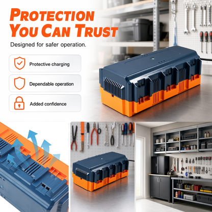 🔥 51% OFF on selected products🎉Multi-Slot Lithium Battery Fast Charger