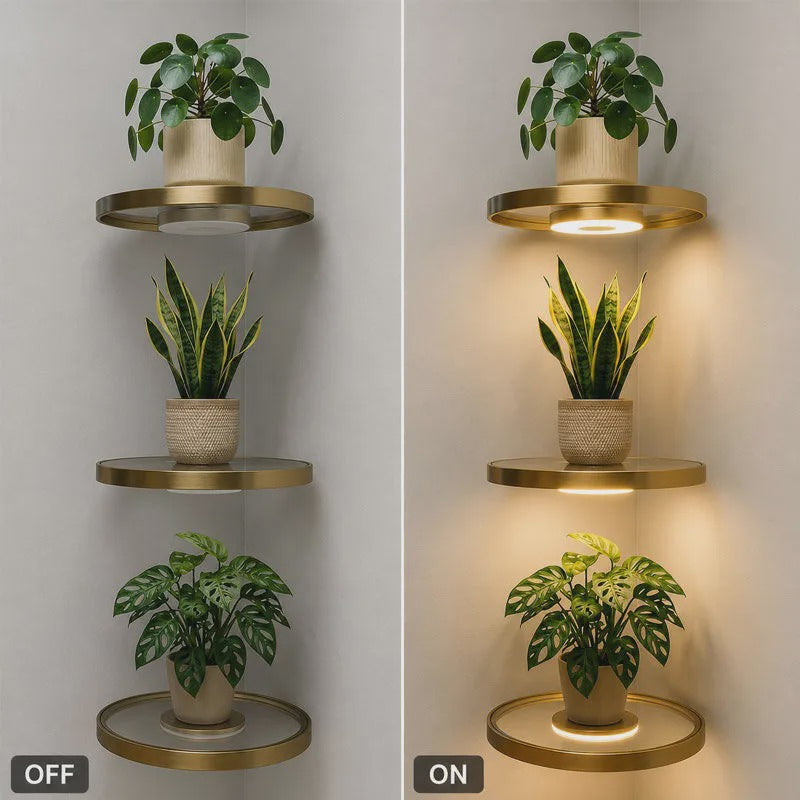 📢📢49% OFF !! ⏰Floating Wall Shelf with Built-in Ambient LED Light