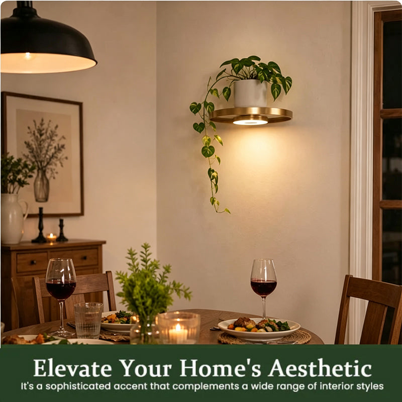 📢📢49% OFF !! ⏰Floating Wall Shelf with Built-in Ambient LED Light