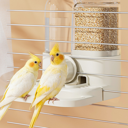 🐦 2-in-1 Automatic Bird Feeder and Waterer for Cage – Space-Saving Design 💧