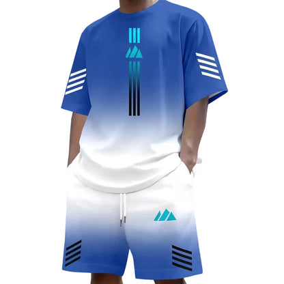 👕🩳Men's Summer T-Shirt & Shorts Two-Piece Set