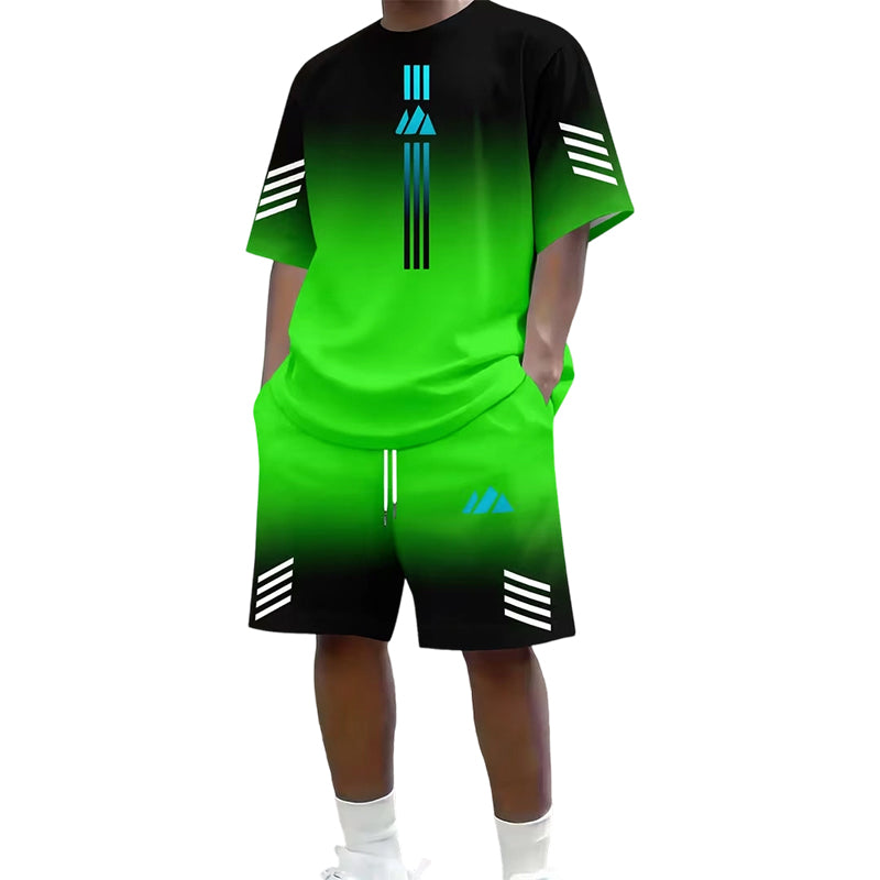 👕🩳Men's Summer T-Shirt & Shorts Two-Piece Set