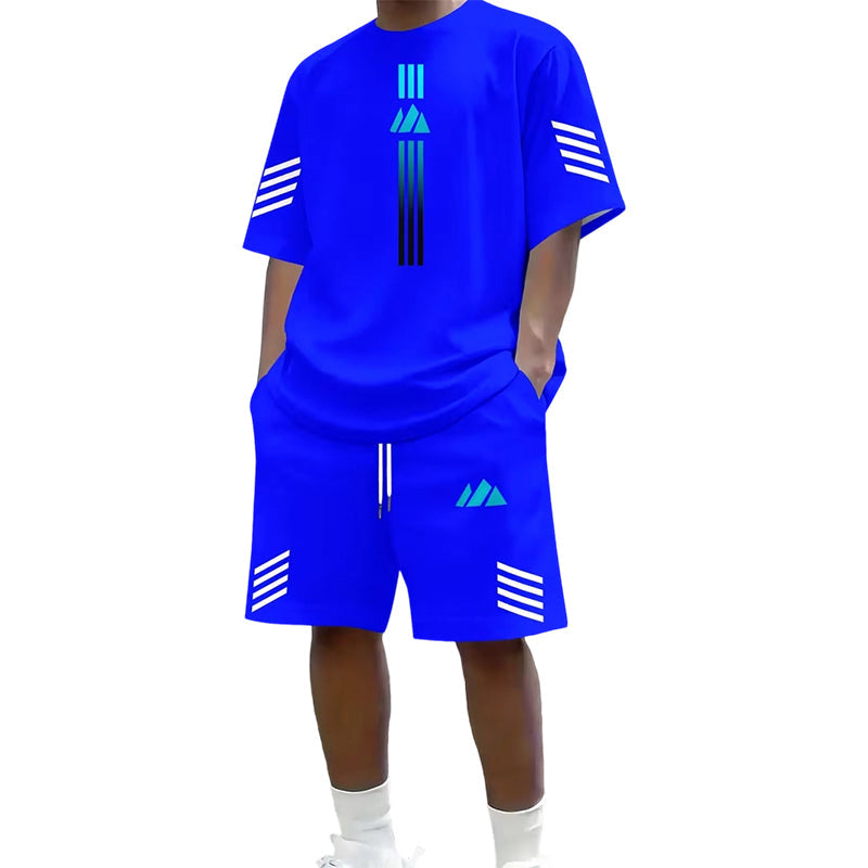 👕🩳Men's Summer T-Shirt & Shorts Two-Piece Set