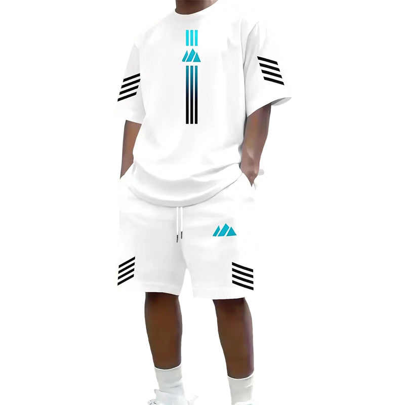 👕🩳Men's Summer T-Shirt & Shorts Two-Piece Set