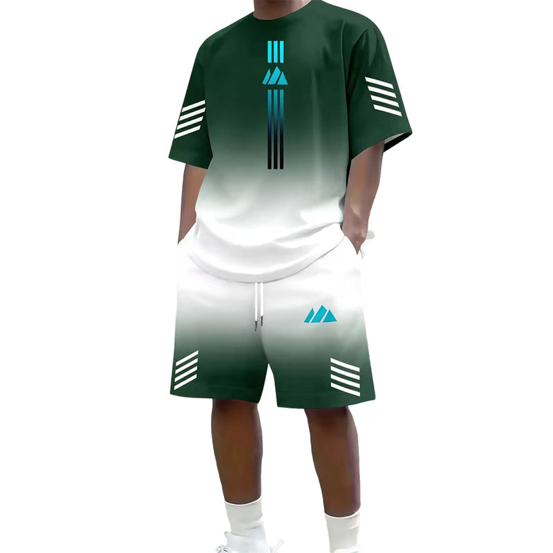 👕🩳Men's Summer T-Shirt & Shorts Two-Piece Set