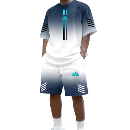 👕🩳Men's Summer T-Shirt & Shorts Two-Piece Set