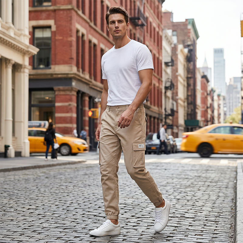 🏆LAST DAY 49% OFF👖Men's Drawstring Cargo Jogger Pants