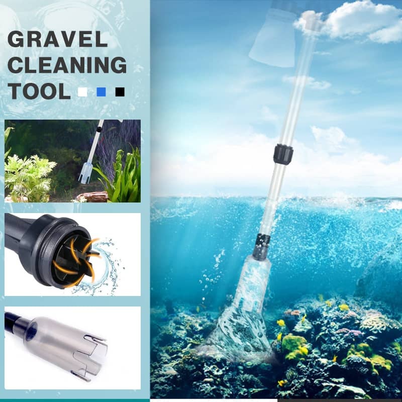 🐠 49% OFF Today | Electric Aquarium Gravel Cleaner - Keep Water Crystal Clear