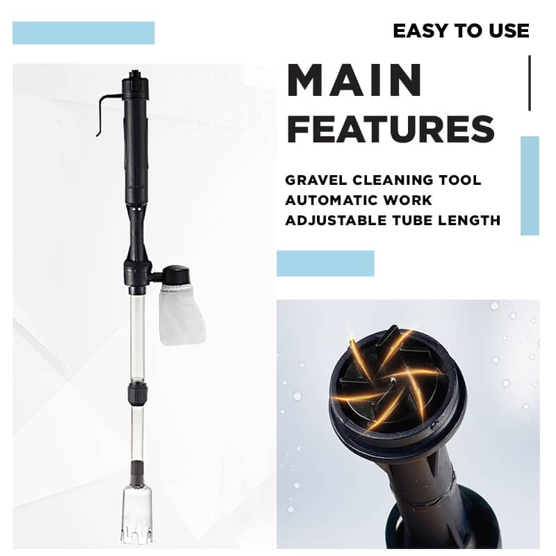 🐠 49% OFF Today | Electric Aquarium Gravel Cleaner - Keep Water Crystal Clear
