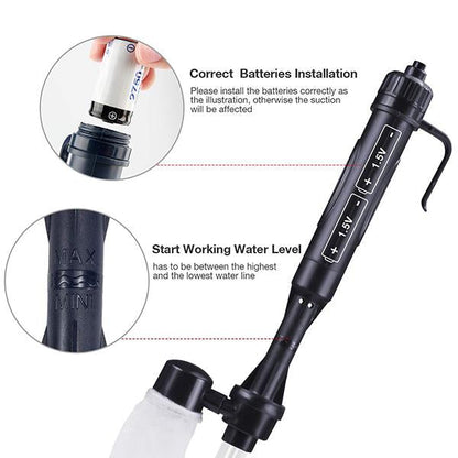 🐠 49% OFF Today | Electric Aquarium Gravel Cleaner - Keep Water Crystal Clear