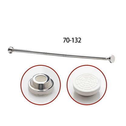 🧥49% OFF NOW! Adjustable No‑Drill Tension Rod, 70‑100cm Spring Tension Clothes Hanging Rod, No‑Damage Non‑Slip Closet Curtain Rod, Max 15KG Load for Wardrobe, Bathroom