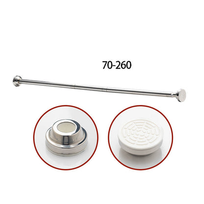 🧥49% OFF NOW! Adjustable No‑Drill Tension Rod, 70‑100cm Spring Tension Clothes Hanging Rod, No‑Damage Non‑Slip Closet Curtain Rod, Max 15KG Load for Wardrobe, Bathroom