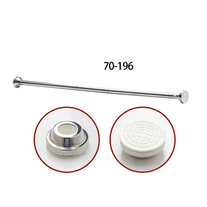 🧥49% OFF NOW! Adjustable No‑Drill Tension Rod, 70‑100cm Spring Tension Clothes Hanging Rod, No‑Damage Non‑Slip Closet Curtain Rod, Max 15KG Load for Wardrobe, Bathroom