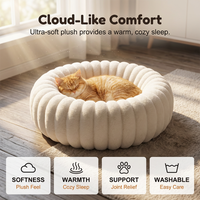 Ultra-Soft Round Calming Cat & Dog Bed 🐾 Curl Up, Calm Down – A Cosy Hug in Bed Form ✨