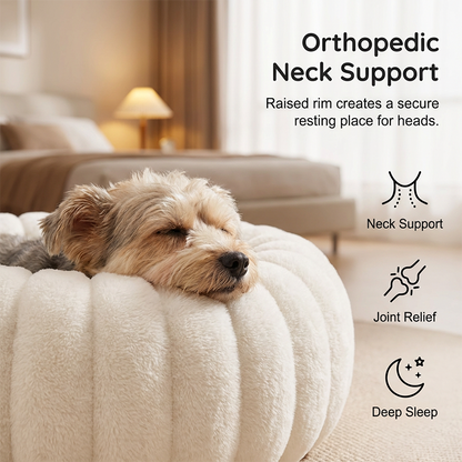 Ultra-Soft Round Calming Cat & Dog Bed 🐾 Curl Up, Calm Down – A Cosy Hug in Bed Form ✨