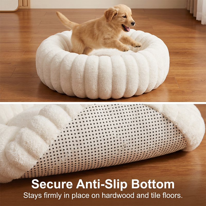 Ultra-Soft Round Calming Cat & Dog Bed 🐾 Curl Up, Calm Down – A Cosy Hug in Bed Form ✨