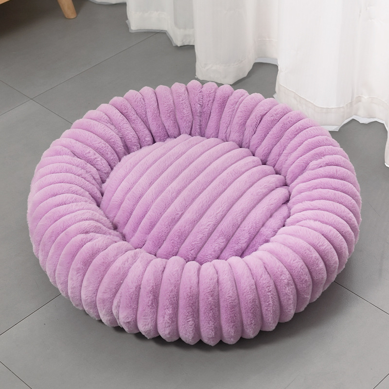 Ultra-Soft Round Calming Cat & Dog Bed 🐾 Curl Up, Calm Down – A Cosy Hug in Bed Form ✨