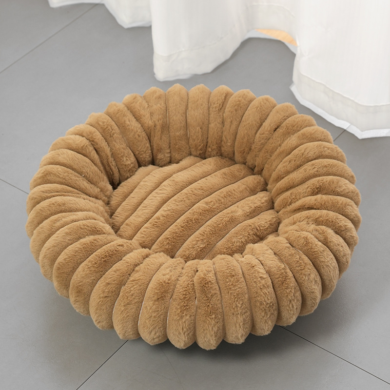 Ultra-Soft Round Calming Cat & Dog Bed 🐾 Curl Up, Calm Down – A Cosy Hug in Bed Form ✨