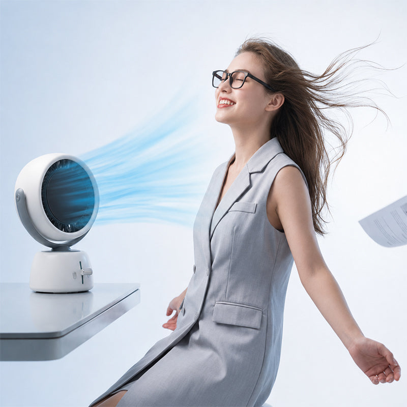 🏆SUMMER SPECIAL🌬️Smart Face Tracking Desktop Fan