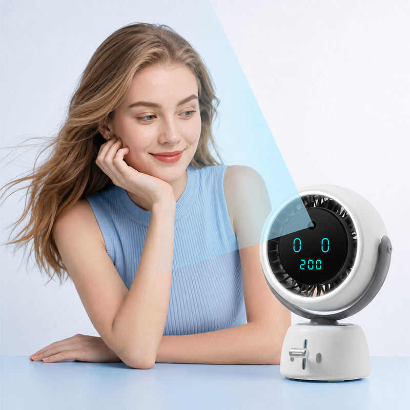 🏆SUMMER SPECIAL🌬️Smart Face Tracking Desktop Fan