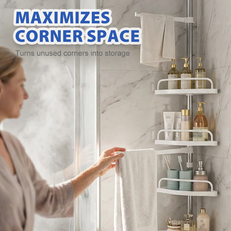 🏆 LIMITED-TIME 49% OFF! ✨Careluxpro Adjustable Telescopic Corner Shower Caddy🚿