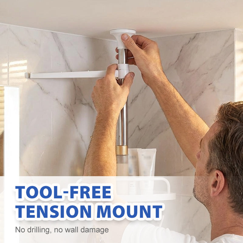 🏆 LIMITED-TIME 49% OFF! ✨Careluxpro Adjustable Telescopic Corner Shower Caddy🚿
