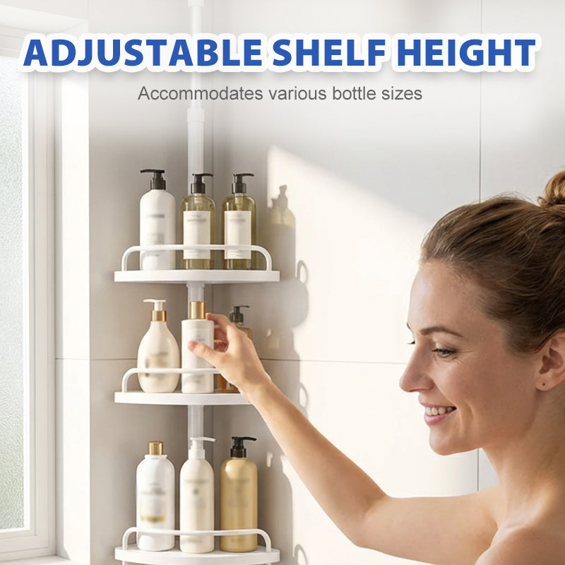 🏆 LIMITED-TIME 49% OFF! ✨Careluxpro Adjustable Telescopic Corner Shower Caddy🚿
